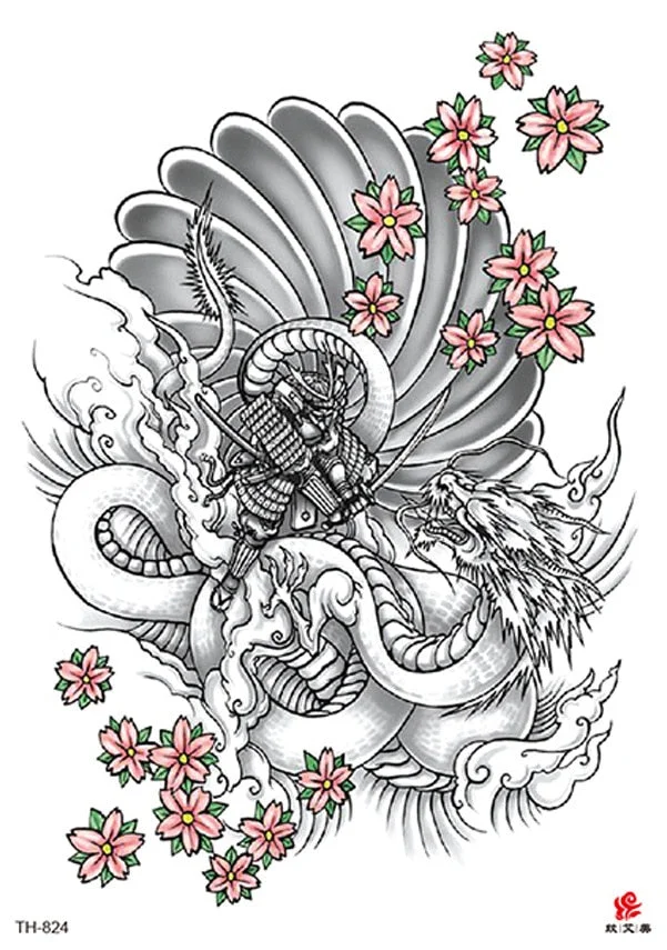 Waterproof Temporary Tattoo Sticker Wolf Crow Bird Forest Tree Black Fake Tatto Flash Tatoo Arm Leg Big Art for Women Men