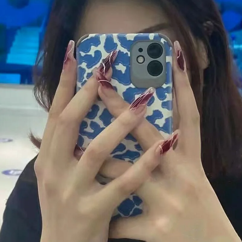 24pcs Long Glitter Fake Nails Detachable Rhinestone Decal Ballerina Faux Nail Art with Sticker Coffin False Nails Full Tips-Nail Inspo