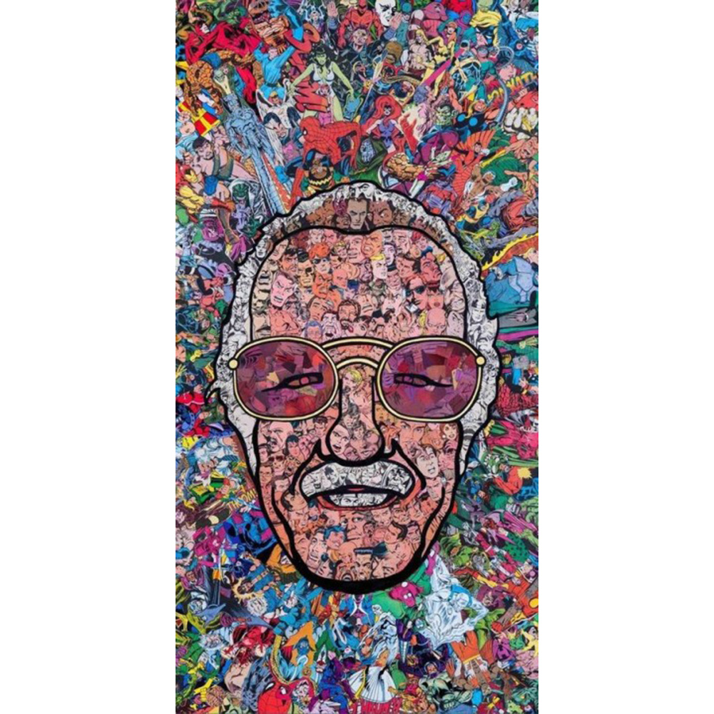 

40*30CM-Marvel Man Rhinestone-Round Drill Diamond Painting, 501 Original