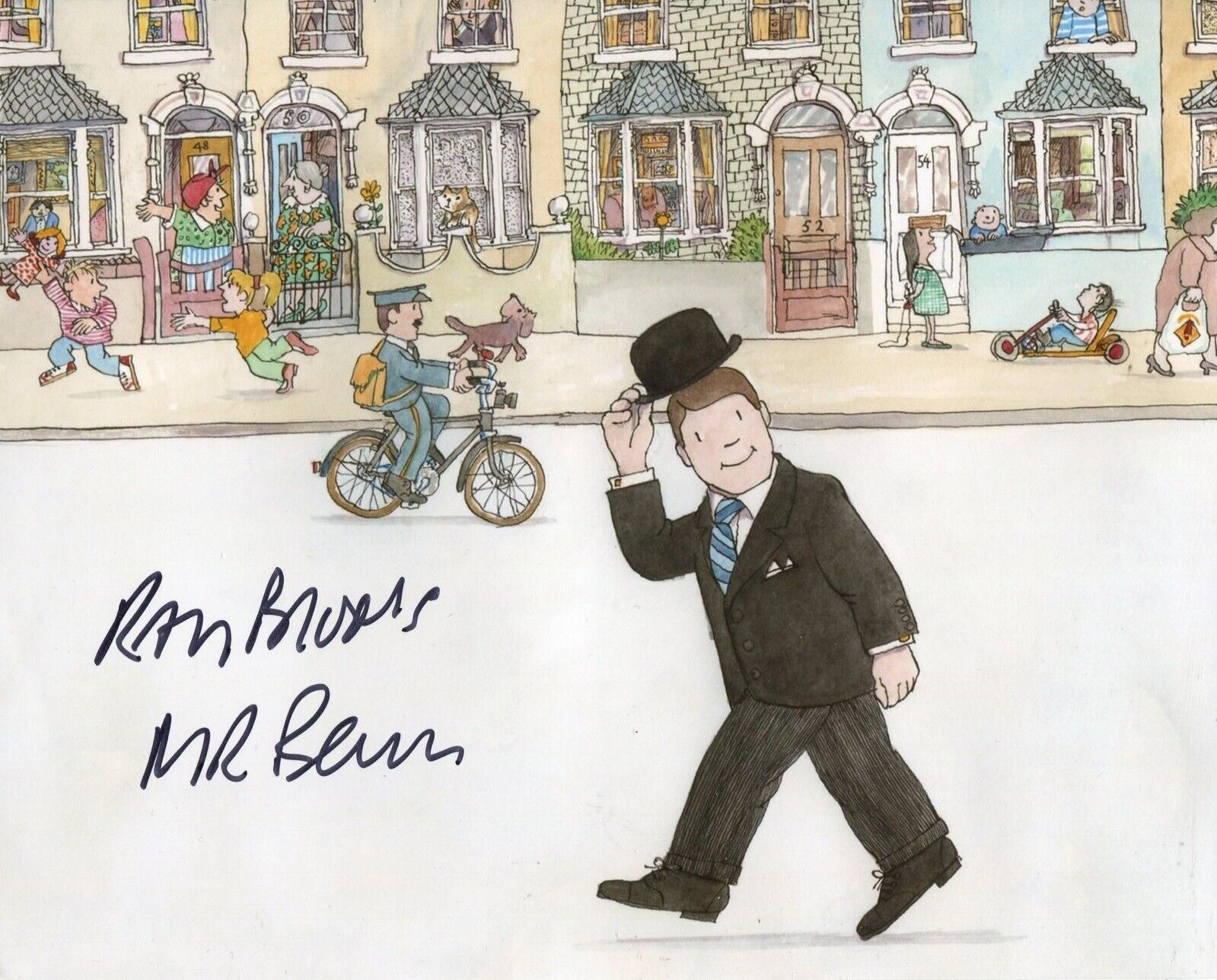 Children’s TV series MR BENN narrator Ray Brooks signed Photo Poster painting No3 WITH PROOF!