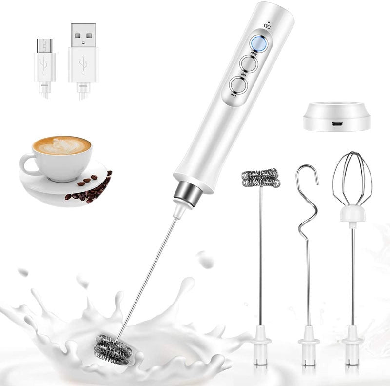 Electric Egg Beater Milk Milk Frother Coffee Frother Handheld Wireless Egg White Cream Cake Mixer
