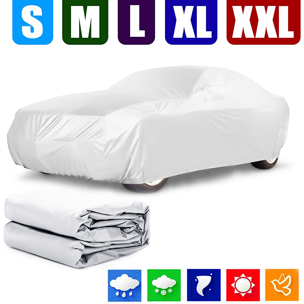 

Waterproof Outdoor Car Automobile Tarpaulin Dustproof Sun Snow Proof Cover, Xxl, 501 Original