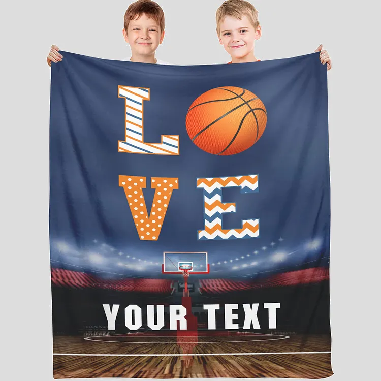 Personalized Basketball Blanket for Comfort & Unique| BKKid173