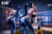 【IN STOCK】HBI Studios Spinning Bike Rola 1/4 Scale Original Design Resin Statue