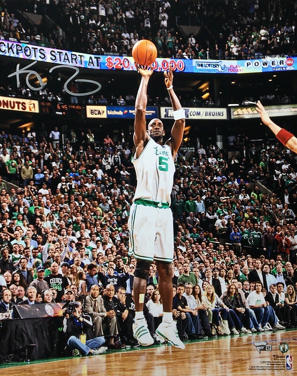 Kevin Garnett Signed Boston Celtics 16x20 Photo Poster painting *08 NBA Finals Champ Fanatics