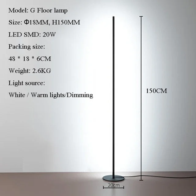 Modern LED Floor lamp Bedroom Bedside Decoration Floor Light Living Rom Art Decor Indoor Atmospheric Standing Stand Lighting