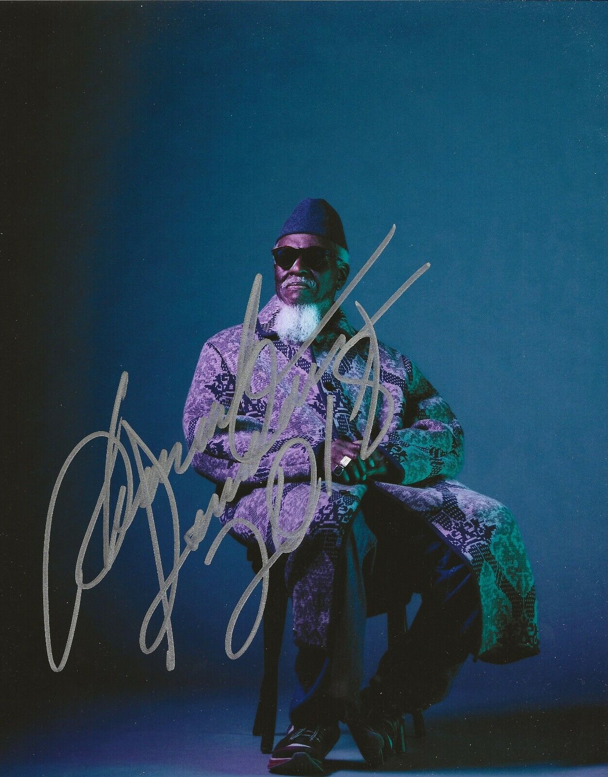 Pharoah Sanders jazz musician REAL hand SIGNED Photo Poster painting #1 COA John Coltrane member