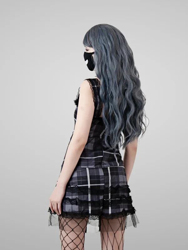 Women Gothic Punk Black Fishnet Pantyhose Lolita Irregular Ripped