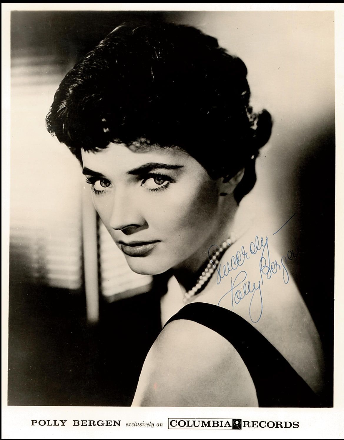 POLLY BERGEN (DECEASED) OSCAR WIINER AUTOGRAPH SIGNED 8X10 JSA #N38711