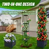 4 Tier Planter Stake Tower with Trellis Tomato Cage Self Watering Indoor Outdoor