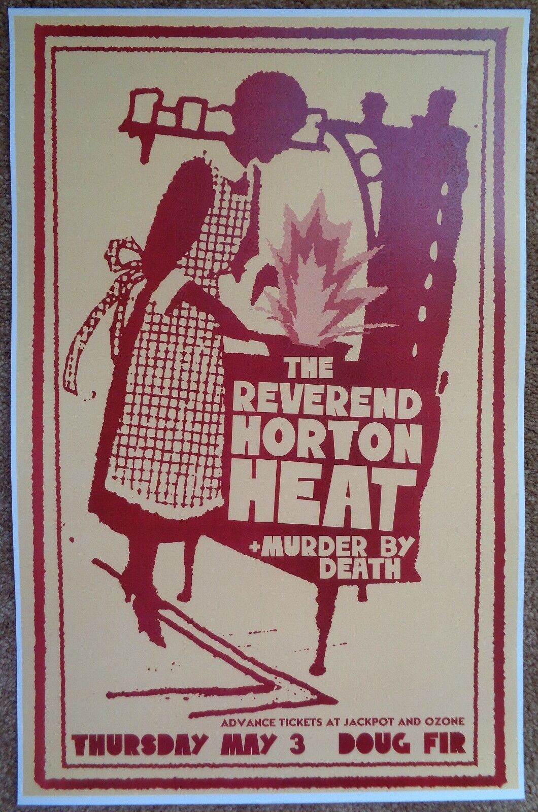 REVEREND HORTON HEAT 2007 Gig POSTER Portland Oregon Concert