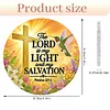 Diamond Painting Acrylic Single-Sided Drill Cross Bible Verse Sign Pendant for Home Decor