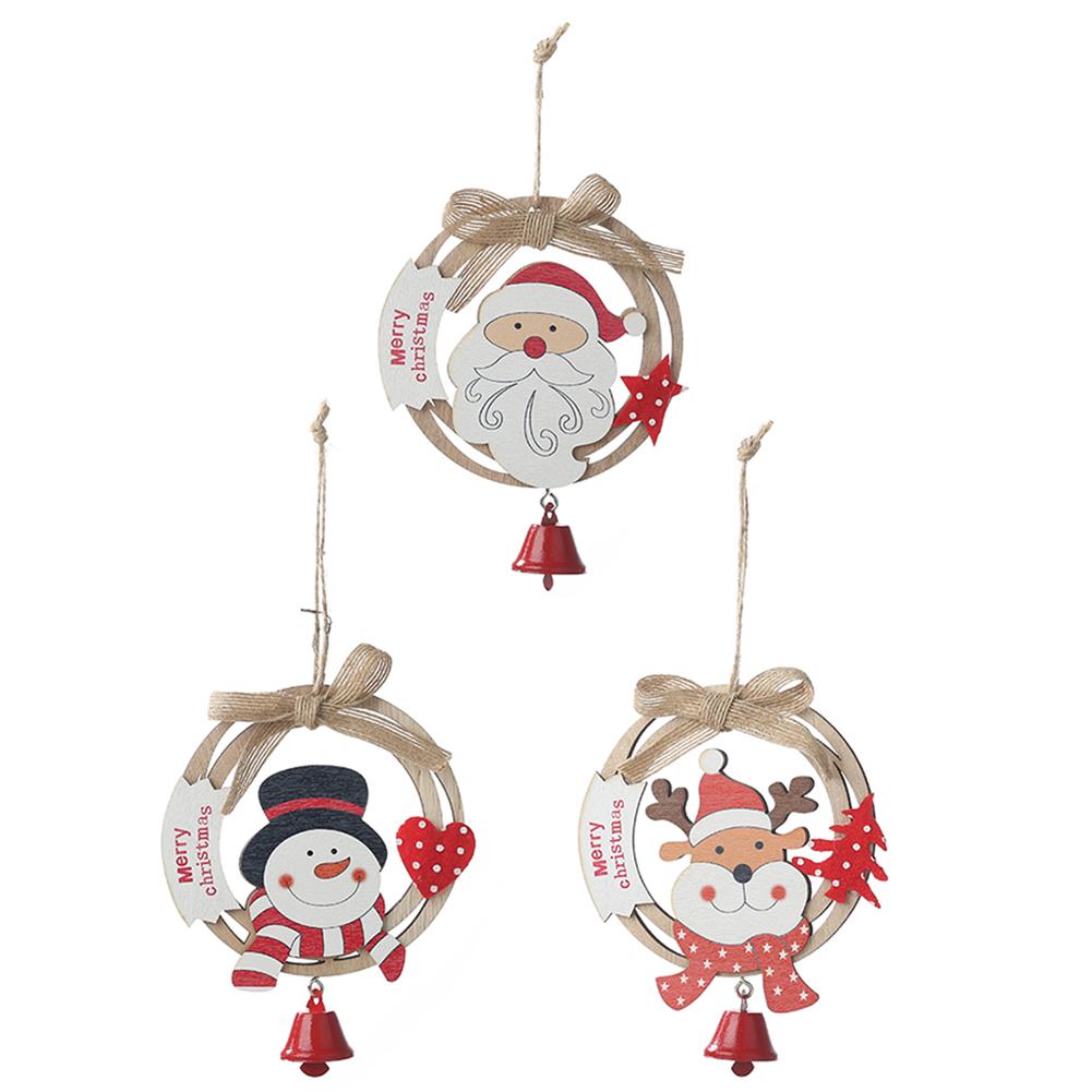 

Christmas Pendant Creative Bowknot with Bell Flower Ring Home Decoration, Each, 501 Original