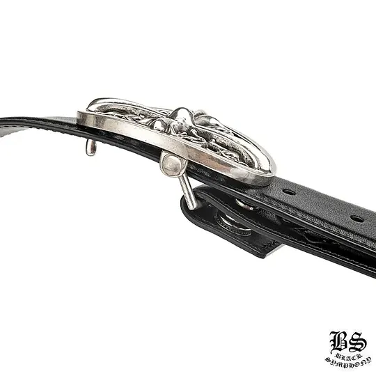 Chrome Hearts】クロムハーツ クロスエンボス レザーベルト