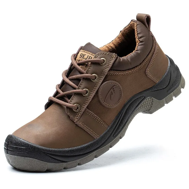 Men's Hiking Boots Military Work Trekking Boots Indestructible Men Work Waterproof Shoes Combat Safety Boots Tactical Shoes 2021