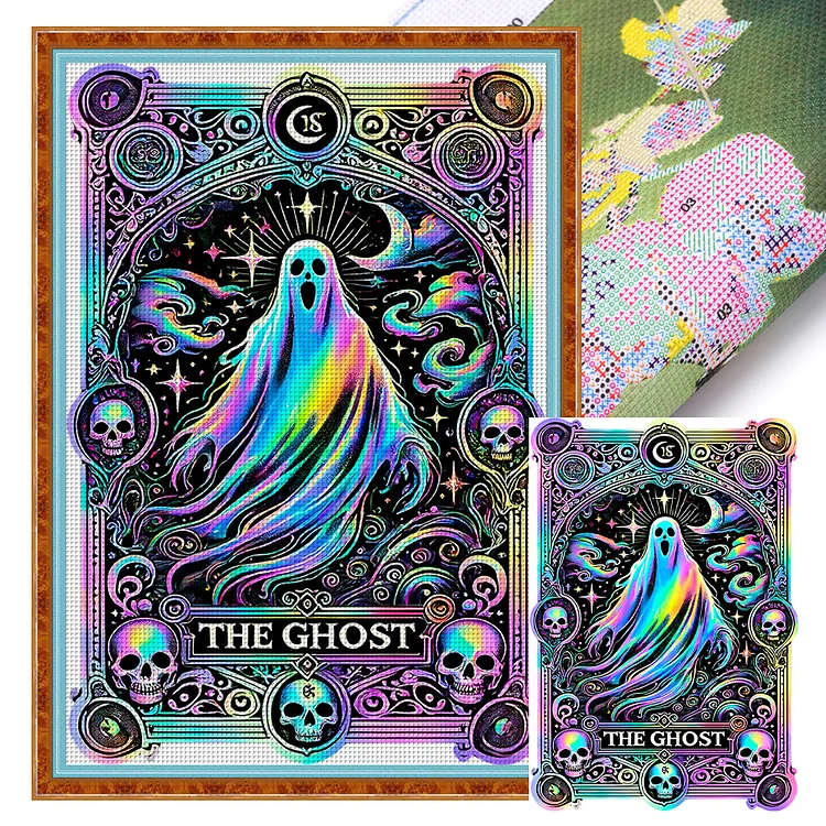 『YiShu』Ghost - 11CT Stamped Cross Stitch(45*65cm)