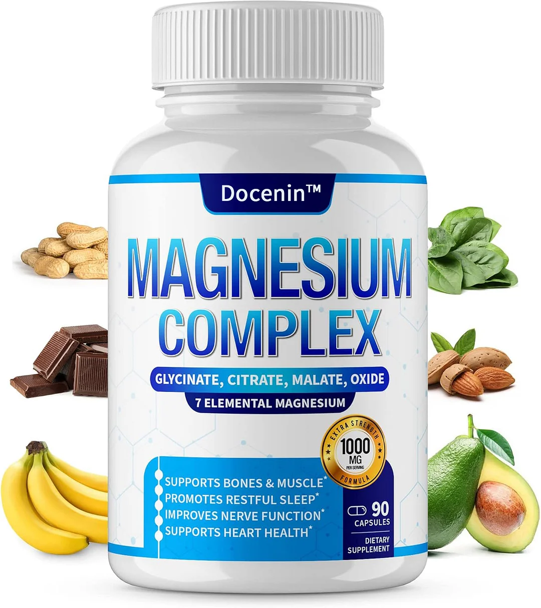  Magnesium Complex - 7 Elemental Magnesium Supplement 