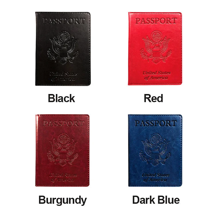 PU Leather RFID Passport Holder（50% OFF）