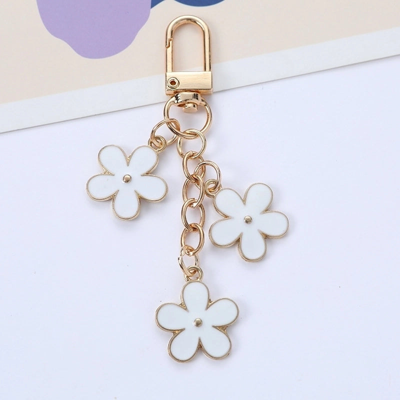 Sweet Flower Alloy Unisex Keychain