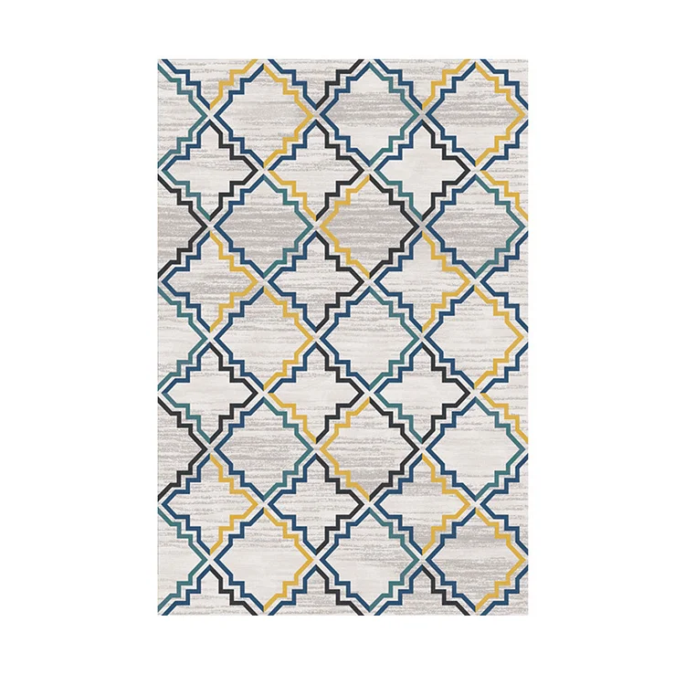 Homemys Geometric Crystal velvet Modern Area Rugs