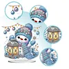 (US Local)Snowman Print DIY Desktop Diamond Art Kits for Home Office Desktop Decor