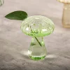 Vases en verre transparent Cactus et champignons