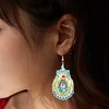 10 Pairs Double Sided Diamond Painting Earrings Gift for Women Girls (Style 4)