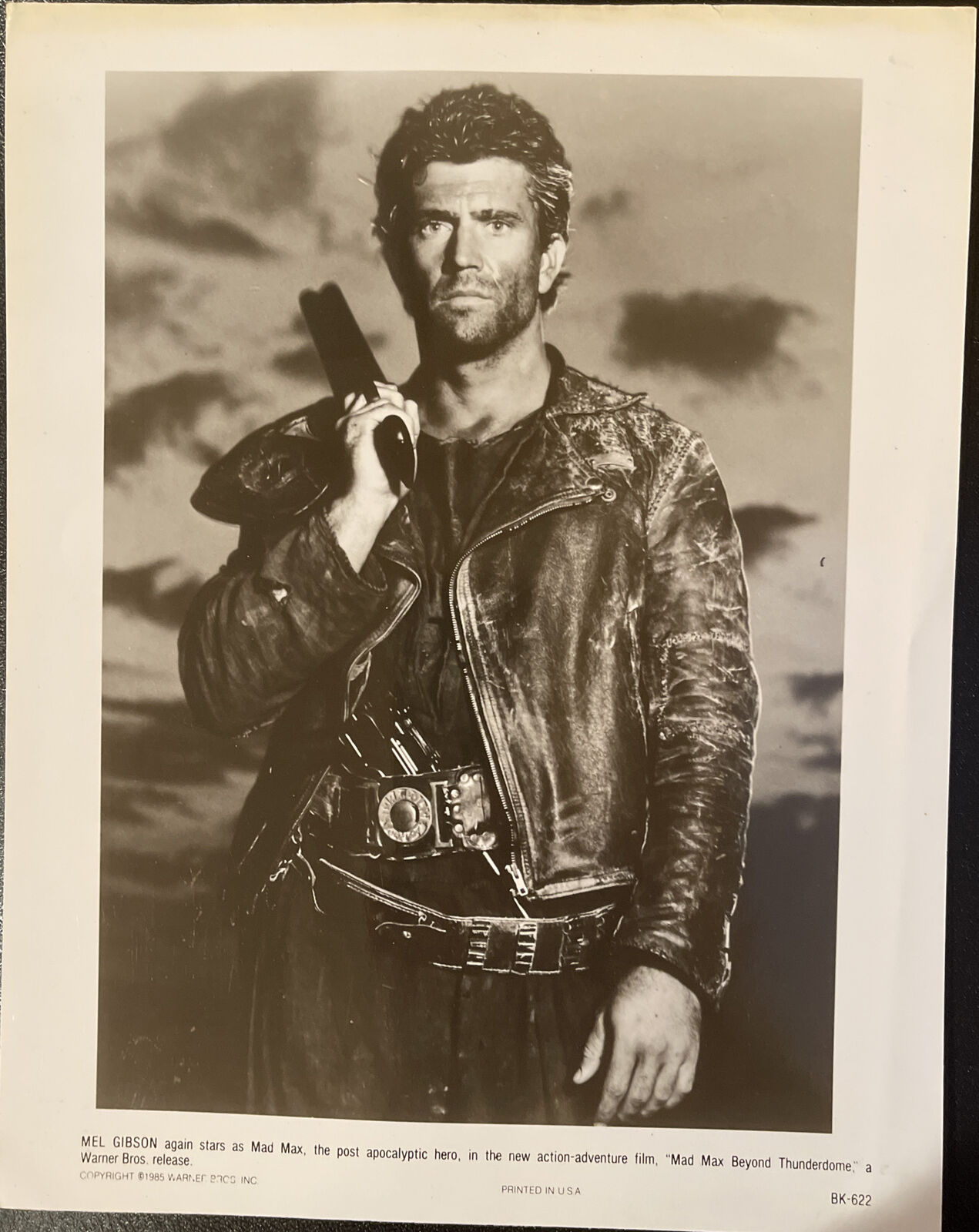 Orig'l Warner Bros Promotional Promo Photo Poster painting Mel Gibson Mad Max Beyond Thunderdome