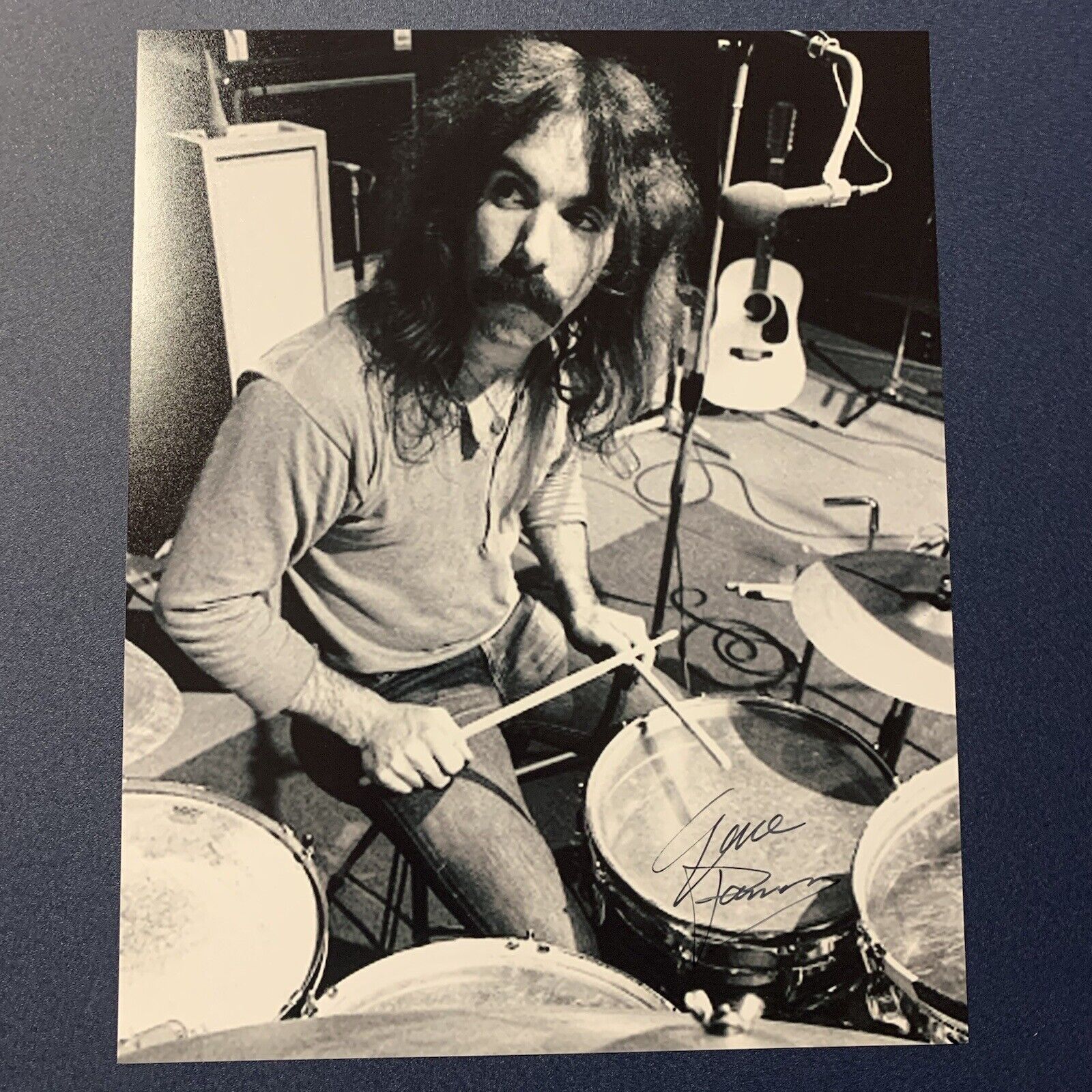 GENE PARSONS HAND SIGNED 8x10 Photo Poster painting AUTOGRAPHED THE BYRDS DRUMMER RARE COA