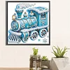 Diamond Painting-DIY Crystal Rhinestone Snow Train