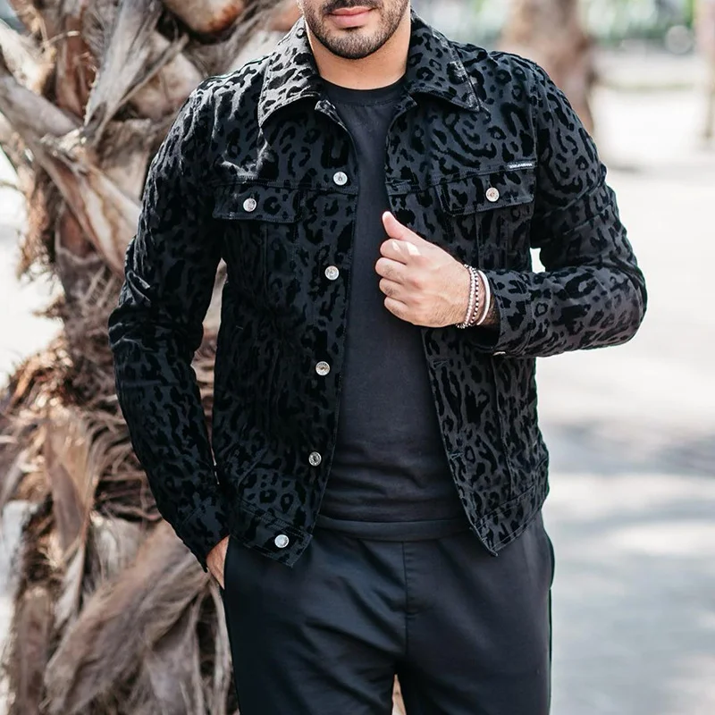 Men's casual single breasted long sleeve lapel coat jacket