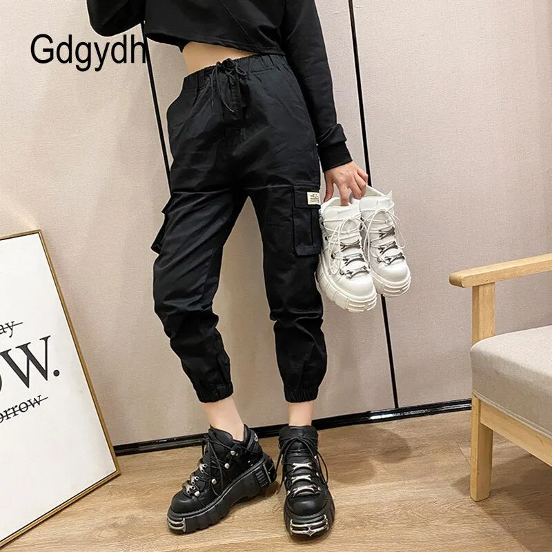 Gdgydh Punk Style Women Platform Sneakers Fashion Lace Up Platform Shoes Woman Creeper Female Casual Flats Metal Decoration