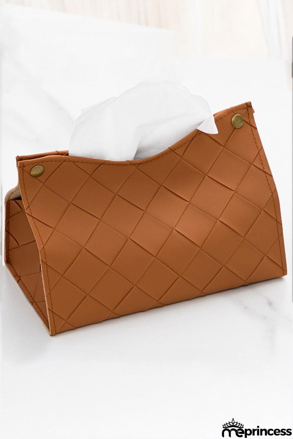 2-Pack Woven PU Tissue Box Covers