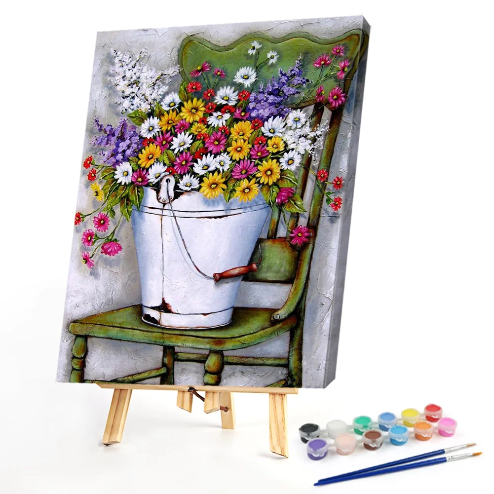 Chair Flower - Paint By Numbers(40*50CM)