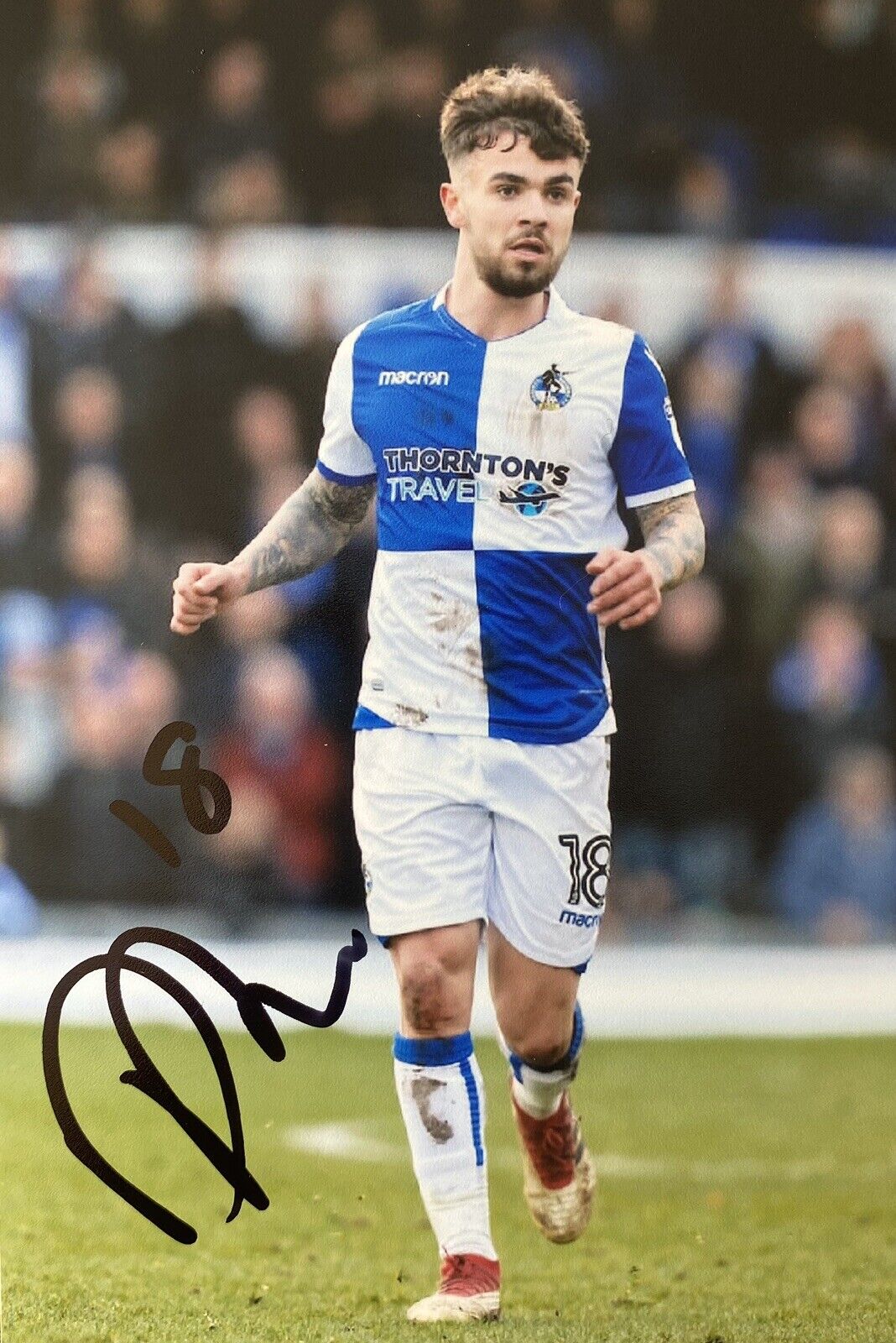 Dom Telford Genuine Hand Signed Bristol Rovers 6X4 Photo Poster painting