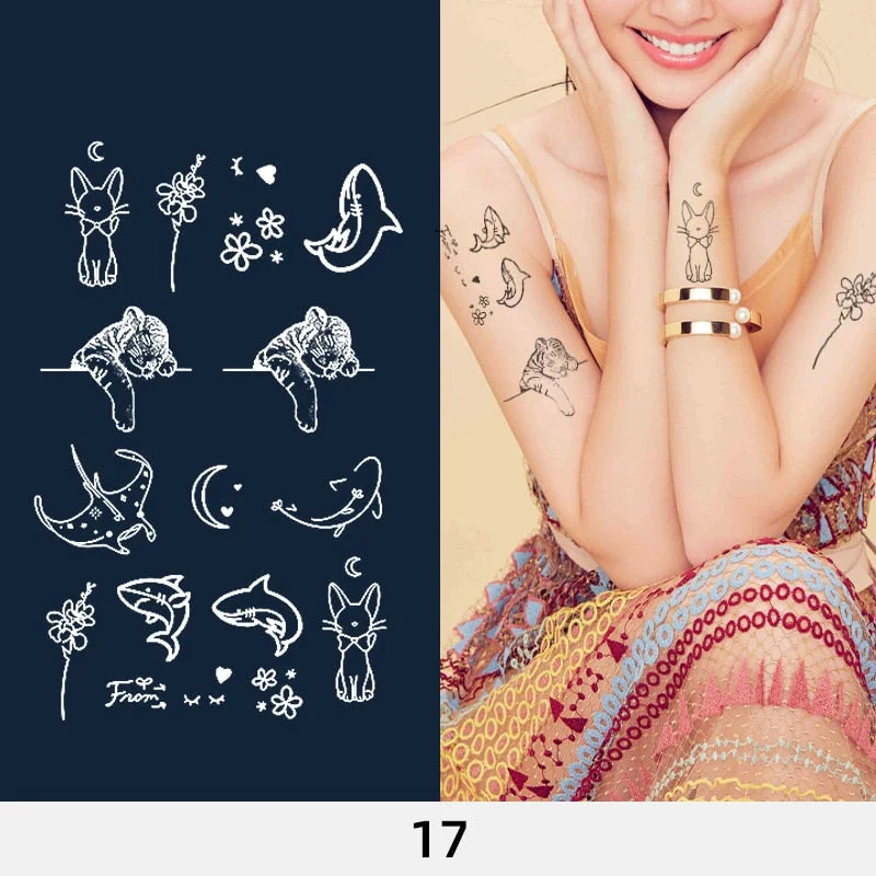 Basketball Anime Flower Butterfly Text Art Festival Cute Cool Waterproof Full Body Arm Men and Women Natural Temporary Tattoos