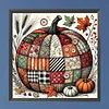 Patchwork Kürbis DIY Quadrat Vollbohrer Dimond Gemälde Kit Wanddekoration 35x35cm