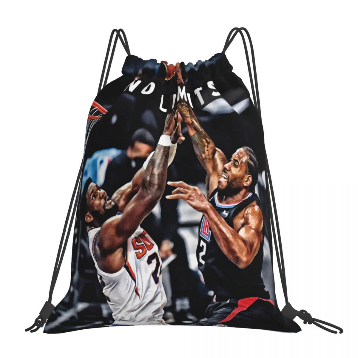 Los Angeles Clippers Kawhi Leonard Scoring Motivational Waterproof Adjustable Lightweight Gym Drawstring Bag