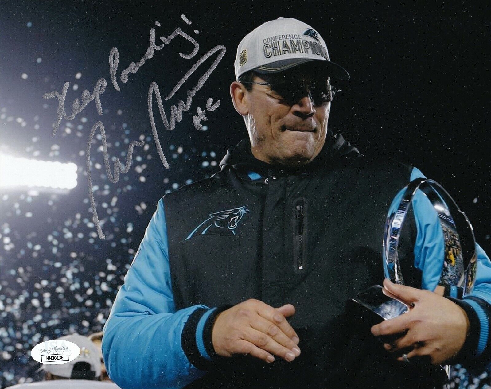 Ron Rivera REAL hand SIGNED Photo Poster painting #3 JSA COA NFL Football Panthers Washington