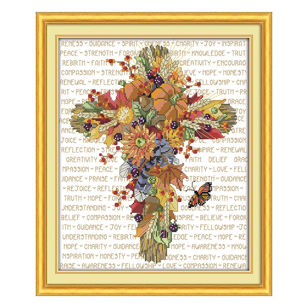 

Pumpkin - 14CT Stamped Cross Stitch - 43*36cm, 501 Original