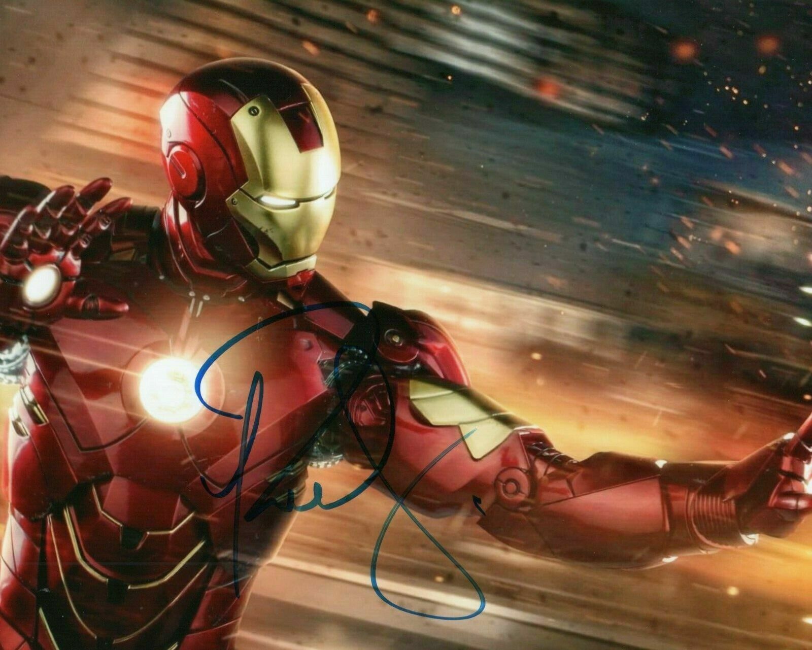 Robert Downey Jr. as... IRONMAN - Autographed signed 8 x 10 Photo Poster painting