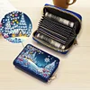 (US Local)DIY Diamond Art Diamond Dot Card Pack 5D Diamond Painting Pouch (Snow Scene)