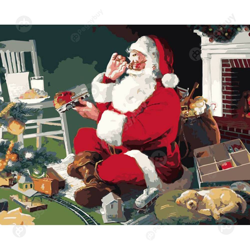 

40*50CM Paint By Numbers-Santa Claus, 501 Original