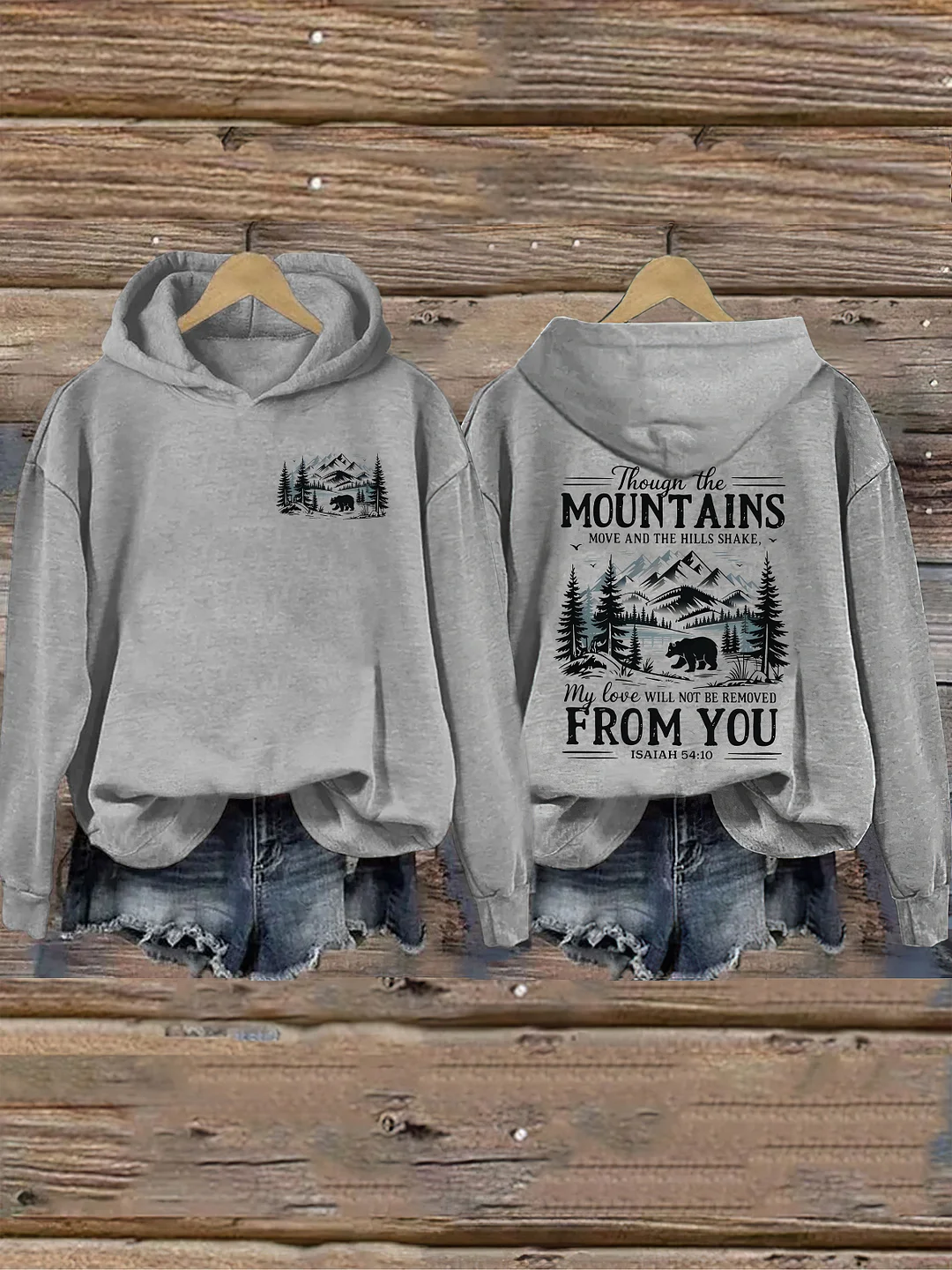 Though The Mountains Move Vintage Hoodie