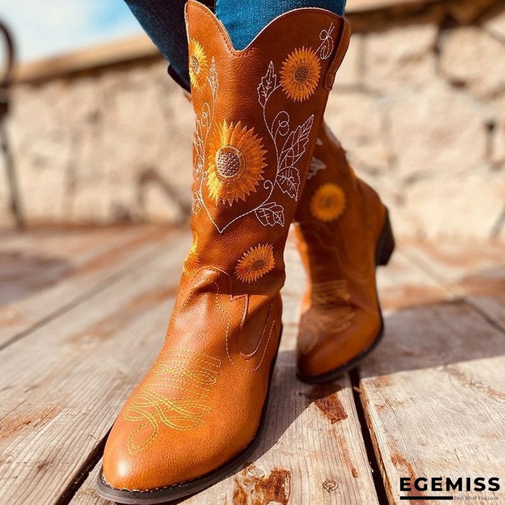 Large Size Fashion Women's Boots In Autumn and Winter Martin Boots Thick Heel | EGEMISS
