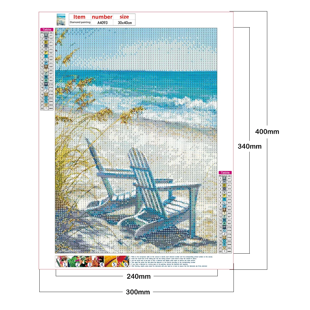 Diamond Painting - Full Round Drill - Beach Lounge Chair(30*40cm)