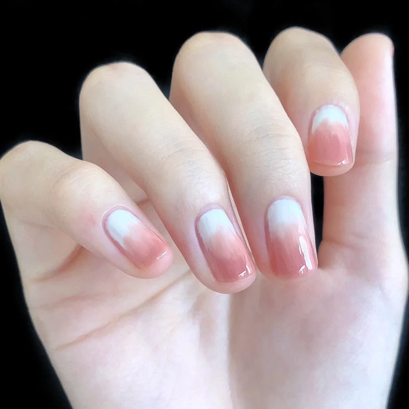 24pcs Bow Love Heart Printed Design False Nails Patch with Glue Women Manicure False Nails Patch with Glue Press On Nails Tips-Nail Inspo