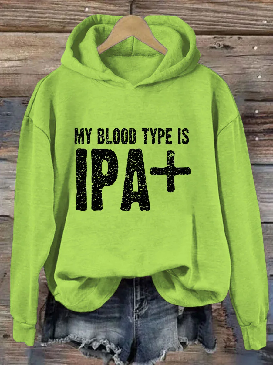 My Blood Type Is IPA Hoodie