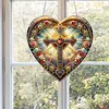 Cross 2D Flat DIY Diamond Painting Pendant Single-Sided Rhinestone