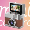 Thumb-sized Flip Screen Mini Camera - Digital Retro CCD High-Definition Portable Small Camera for Students and Campuses